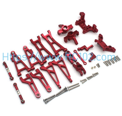 [RC102] Metal Vulnerable Set Red MJX 16207 16208 16209 16210 H16 RC Car Spare parts