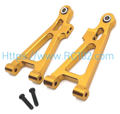 [RC102] Metal front lower swing arm Golden MJX 16207 16208 16209 16210 H16 RC Car Spare parts