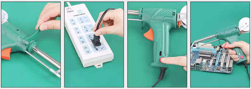 Manual tin discharge gun Electric soldering iron soldering gun Repair kit