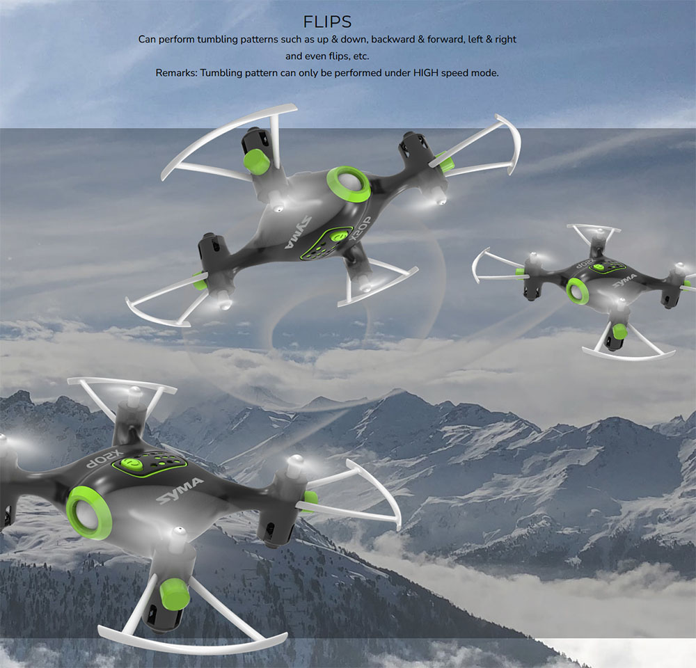 SYMA X20P 2.4G 4CH Altitude Hold Mode Remote Control Pocket Drone Headless RC Quadcopter For Gift