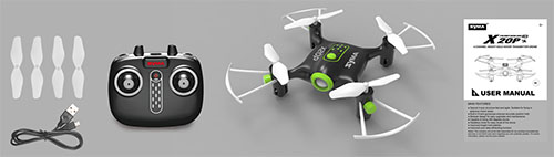 SYMA X20P 2.4G 4CH Altitude Hold Mode Remote Control Pocket Drone Headless RC Quadcopter For Gift