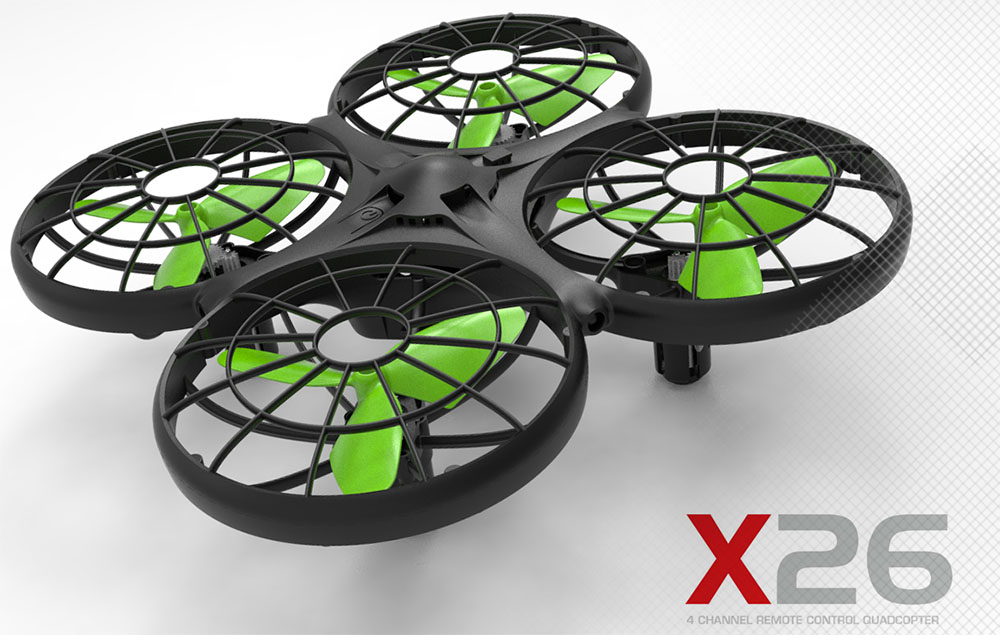 SYMA X26 RC Drone Quadcopter Infrared Obstacle Avoidance One Key Take Off/Landing RC Toy with 3D Rollover Function Toy Gifts