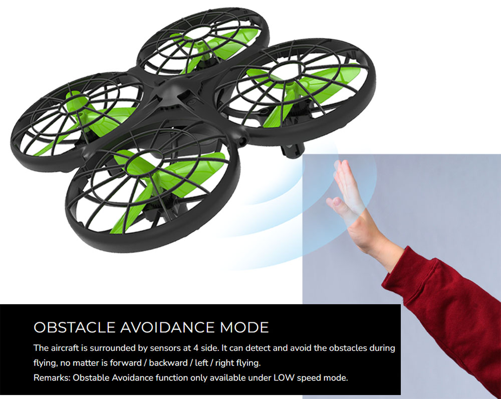 SYMA X26 RC Drone Quadcopter Infrared Obstacle Avoidance One Key Take Off/Landing RC Toy with 3D Rollover Function Toy Gifts