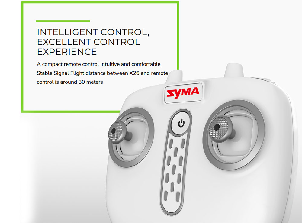 SYMA X26 RC Drone Quadcopter Infrared Obstacle Avoidance One Key Take Off/Landing RC Toy with 3D Rollover Function Toy Gifts