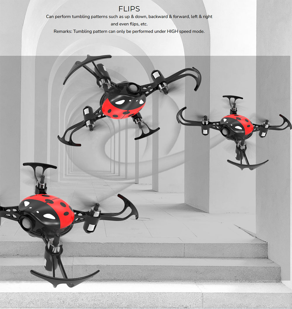 SYMA X27 Ladybug 2.4G 4 Channel Remote Control flying Toy Rc Hobby Drone for Kids toys Christmas Gift