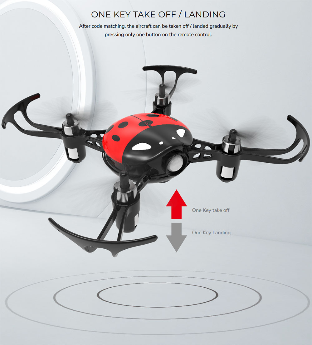 SYMA X27 Ladybug 2.4G 4 Channel Remote Control flying Toy Rc Hobby Drone for Kids toys Christmas Gift