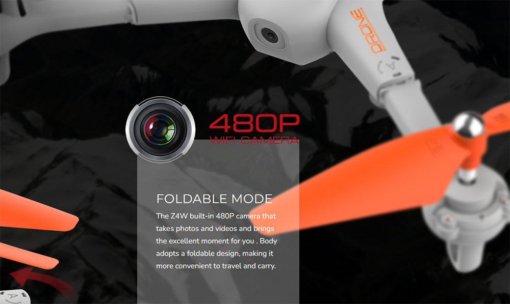 SYMA Z4W Storm Quadcopter 2.4G 6Axis FPV Camera Remote Control Fixed altitude aerial Quadcopter 