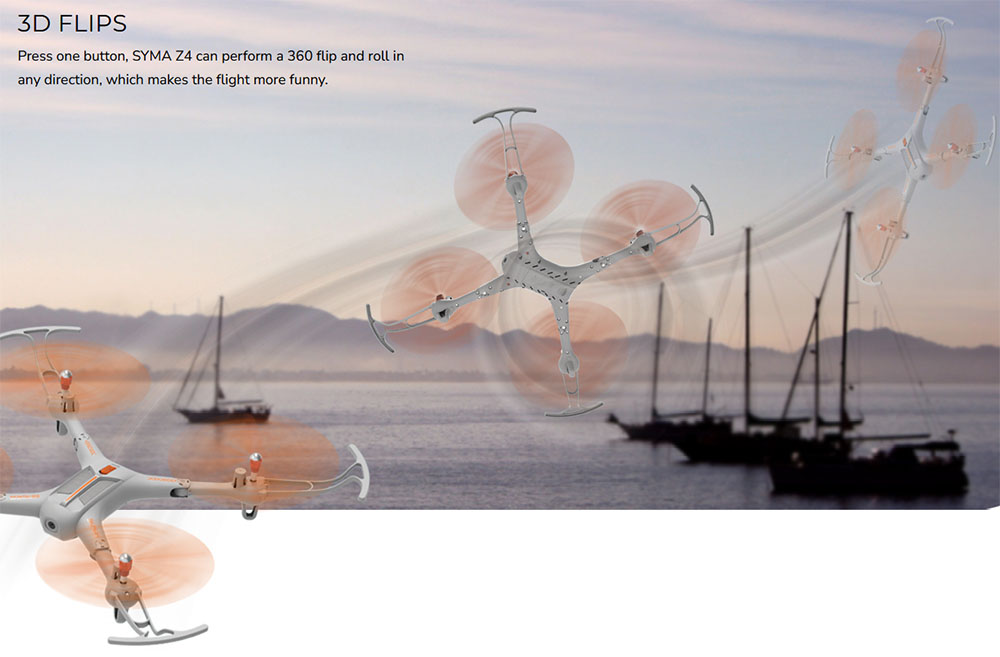 SYMA Z4W Storm Quadcopter 2.4G 6Axis FPV Camera Remote Control Fixed altitude aerial Quadcopter 