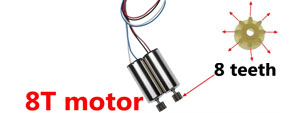 How to distinguish New Old versions of SYMA Z6 motor and main gear?