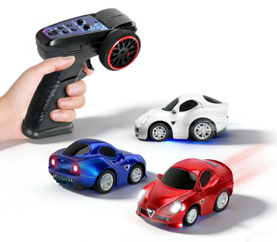(image for) Wltoys Q7201 1/72 2.4G Mini RC Car LED Light 3 Speed Adjustable Full Scale Q Version Desktop Micro Remote Cruise Control Vehicles Models Toys
