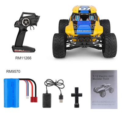 WLtoys 12402-A D7 1/12 RC Car Desert Off-road Vehicle Rock Racing Tracked Truck Highway Remote Control 2.4G 4WD Control Toys