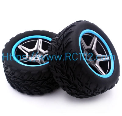 [RC102] 104019-2237 tires WLtoys 104009 RC Car Spare Parts - Click Image to Close