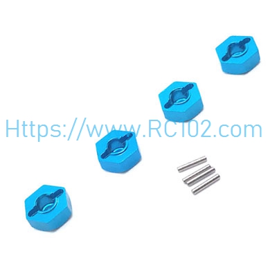 [RC102] Upgrade metal hexagonal connector WLtoys 12423 RC Car Spare Parts - Click Image to Close