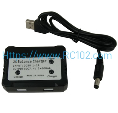 [RC102] USB Charger+1 to 2 Charger box WLtoys 124017 RC Car Spare Parts - Click Image to Close
