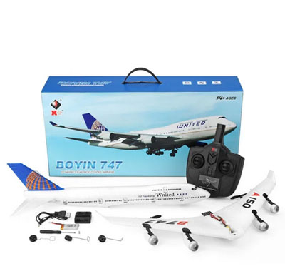 WLtoys XK A150 Boeing B747 Three Channel Realistic Glider Fixed Wing Remote-Controlled Aircraft Model - Click Image to Close