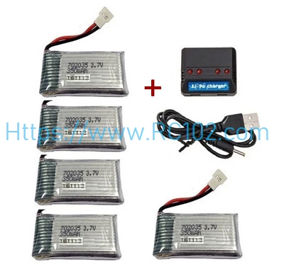 1 to 5 USB charger + battery 5pcs XK A150 RC Airplane Spare Parts