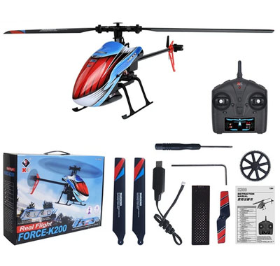 XK K200 RC Helicopter 4Ch RC Plane 2.4G 3D 6G System Brush Motor for Adults Electric Airplane Flying Toys for Boy - Click Image to Close
